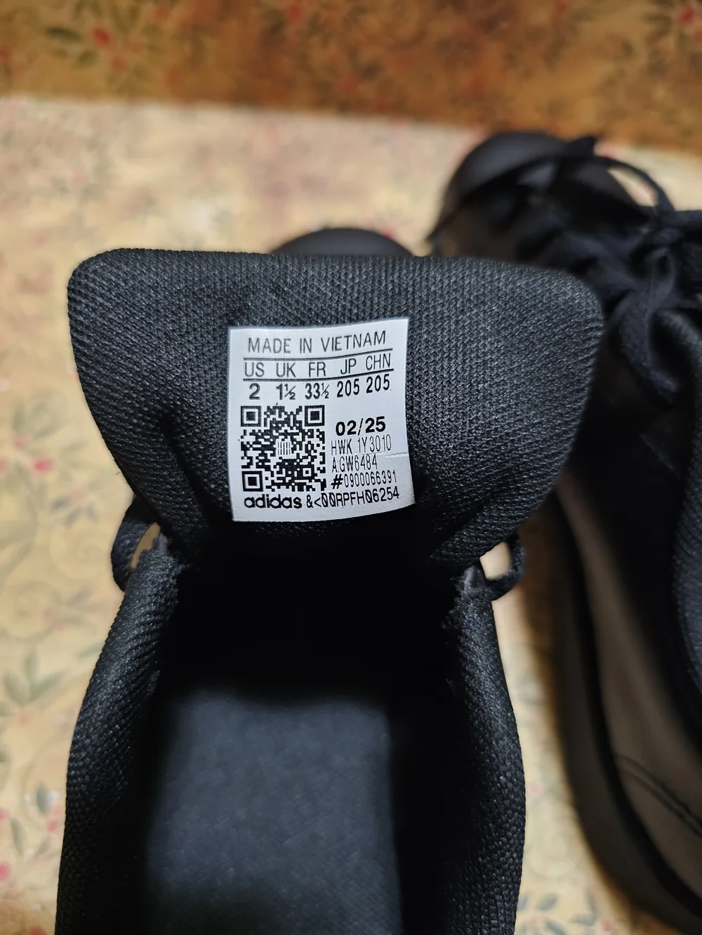 Adidas Kids Advantage K Black Low-Top Lace-Up Sneakers - Picture 5 of 8